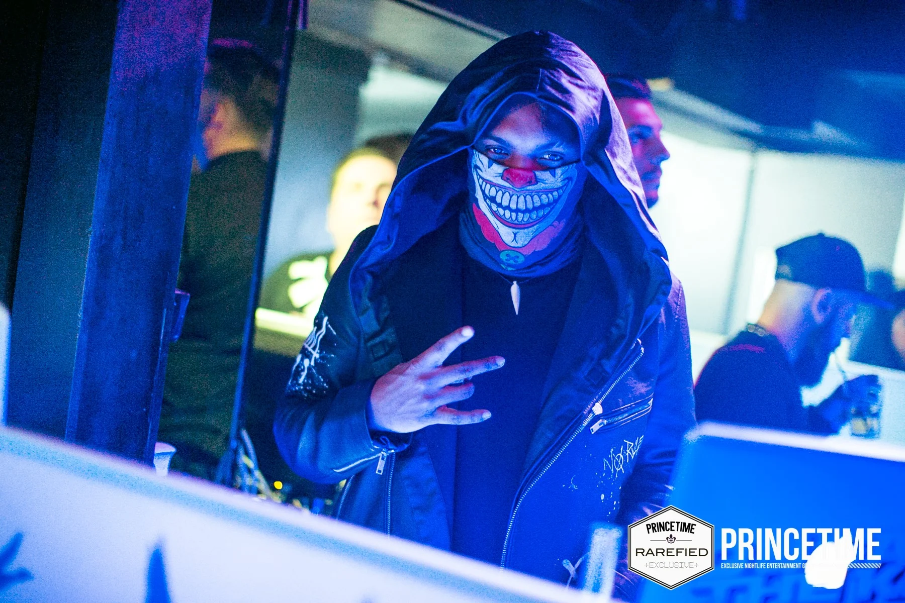 DJ King Halim mit charakteristischer Clown-Maske