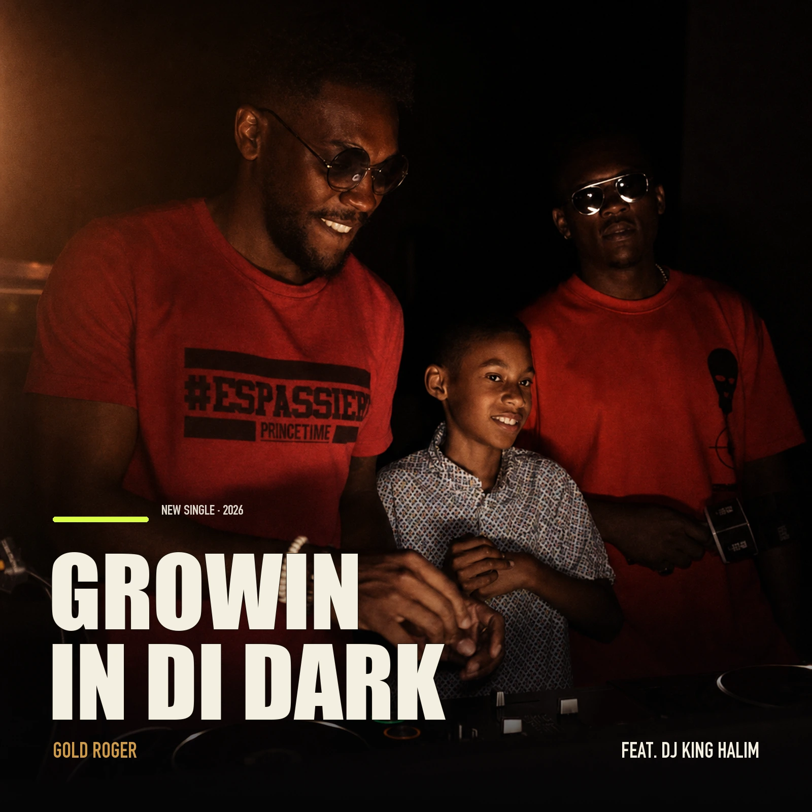Cover der Single Growin in di Dark von Gold Roger feat. DJ King Halim
